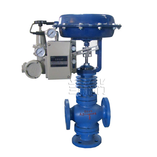 氣動三通合流調(diào)節(jié)閥,氣動三通分流調(diào)節(jié)閥